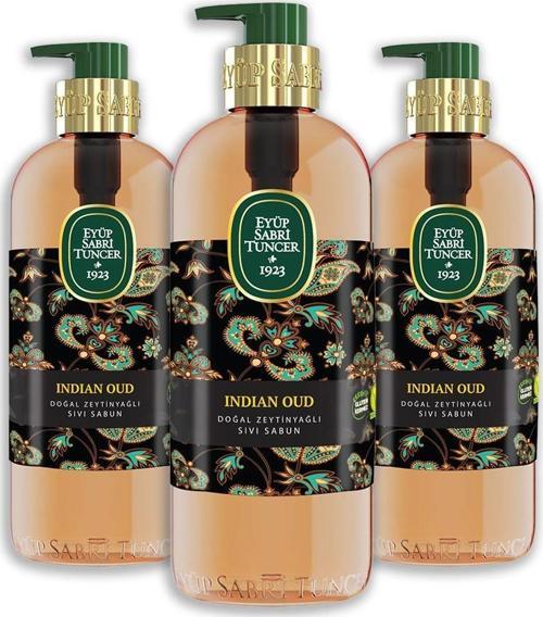 Indian Oud Doğal Zeytinyağlı Sıvı Sabun 500 ml x 3 Adet