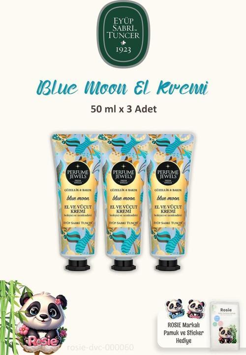 Perfume Blue Moon El ve Vücut Kremi 50 ML 3 Adet ve ROSIE