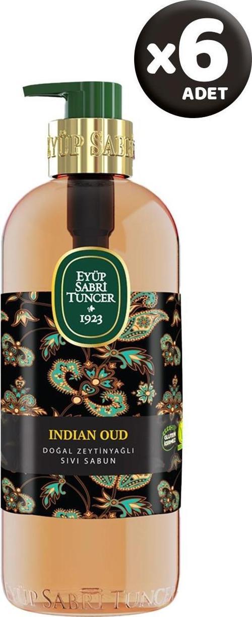 Indian Oud Doğal Zeytinyağlı Sıvı Sabun 500 ml x 6 Adet