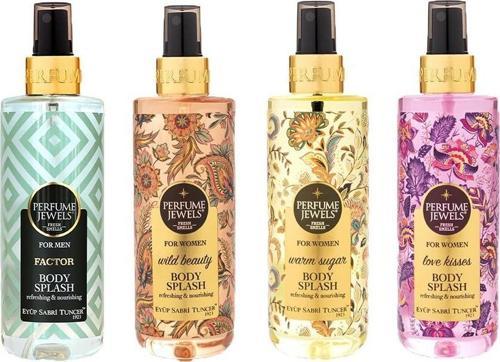 Vücut Spreyi Factor, Wild Beauty, Warm Sugar ve Love Kisses