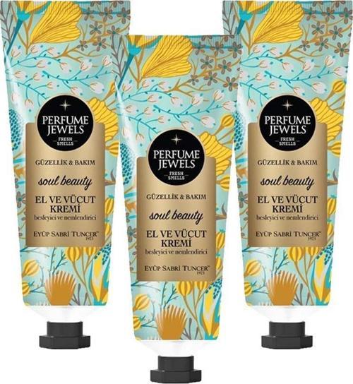 Perfume Jewels Soul Beauty El ve Vücut Kremi 50 ml x 3