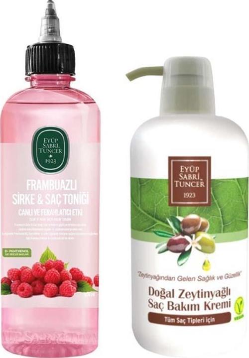 Frambuazlı Sirke & Saç Toniği 500 ml x zeytinyağlı saç krem 600 ml