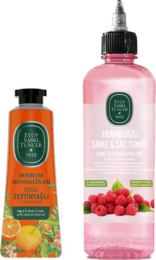 Frambuazlı Sirke & Saç Toniği ve El ve Vücut Kremi Bodrum Mandalinası