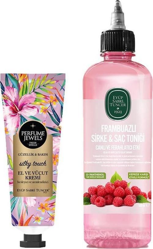 Frambuazlı Sirke & Saç Toniği ve El ve Vücut Kremi Silky Touch