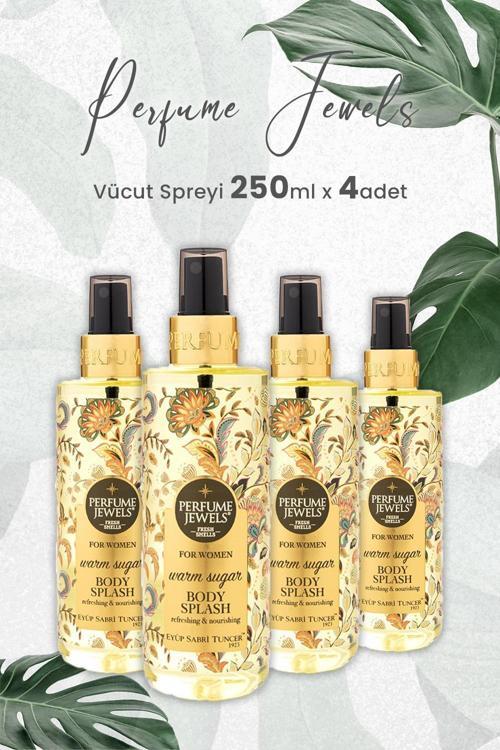 Pj Body Splash Warm Sugar 250 ml x 4 Adet