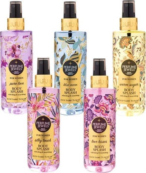 Pj Body Splash Warm Sugar, Blue Moon Vücut Spreyi, Pj Body Splash Pure Love, Pj Body Splash Silky Touc