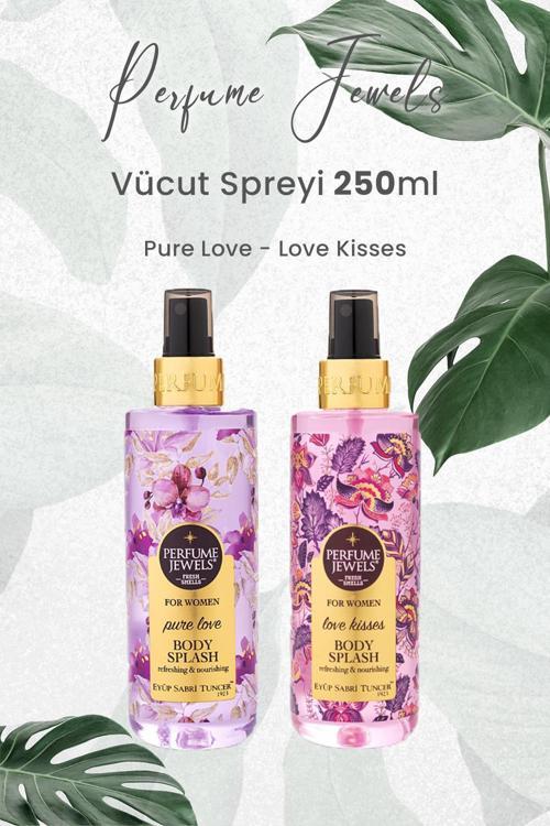 Pj Body Splash Pure Love 250 ml ve Love Kisses 250 ml