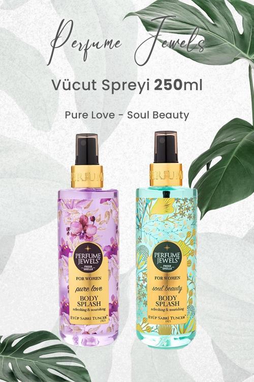 Pj Body Splash Pure Love 250 ml ve Soul Beauty 250 ml