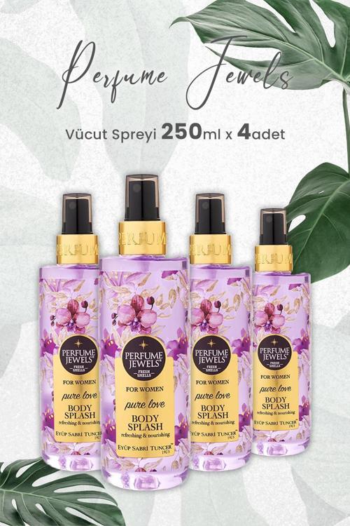 Pj Body Splash Pure Love 250 ml x 4 Adet