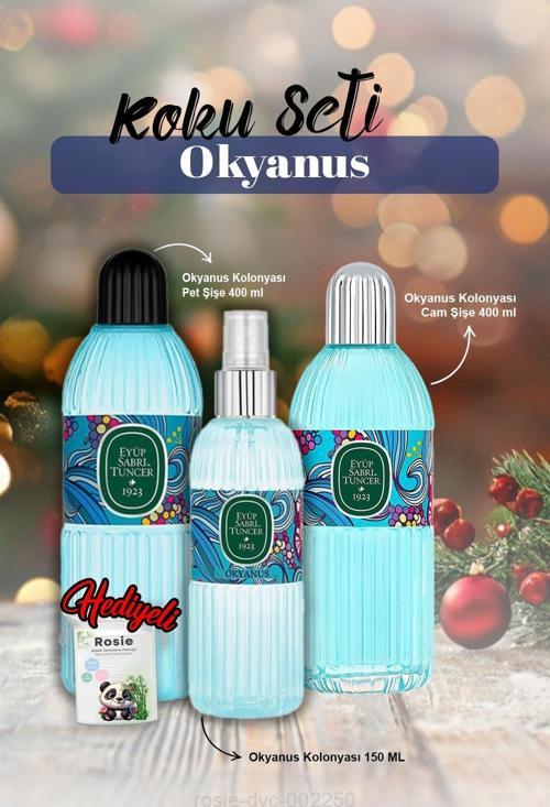 Okyanus 3'lü Kolonya ve Rosie Pamuk