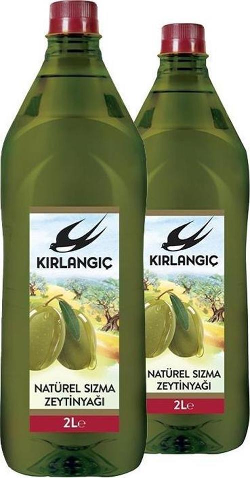 Kırlangıç Natural Sızma Zeytinyağı 2 lt Pet Şişe x 2