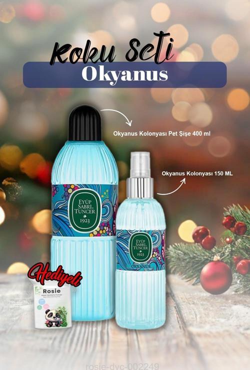 Okyanus Kolonya 150ml ve Pet şişe 400ml ve Rosie Pamuk