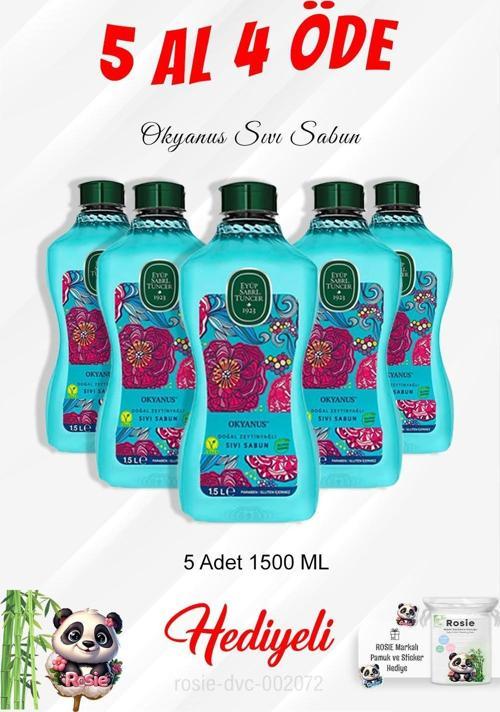 Okyanus Sıvı Sabun 1.5 L 5 Al 4 Öde ve Rosie Pamuk