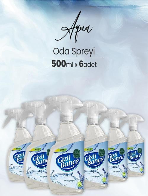 Yeni Nesil Oda Spreyi Aqua 500 ml x 6 Adet