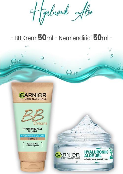Hyaluronik Aloe Nemlendirici 50 ml ve BB Krem Orta Ton 50 ml