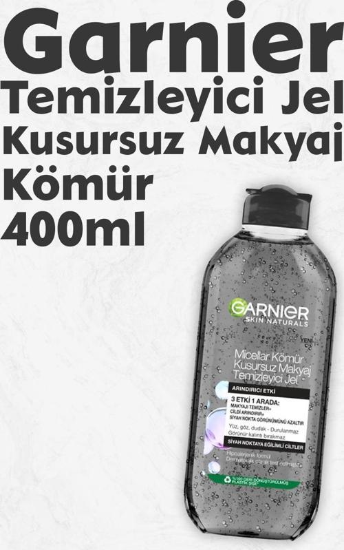 Micellar Makyaj Temizleyici Jel Kömür 400 ml