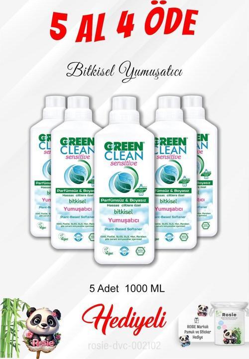  5 Al 4 Öde Bitkisel Yumuşatıcı 1000 ML ve Rosie Pamuk