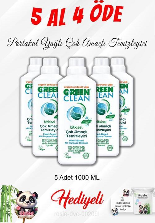 5 Al 4 Öde 1000 ML Çok Amaçlı Temizleyici Portakal Yağlı ve Rosie Pamuk