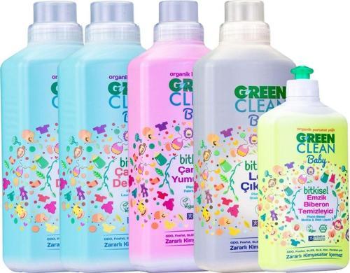 Bebek Çamaşır Deterjanı 1 lt X 2 + Yumuşatıcı 1 lt + Leke Çıkarıcı 1 lt + Biberon Temizleyici 500 ml