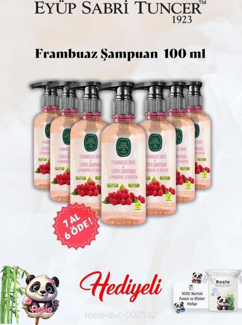 Şampuan Frambuazlı 100 ml 7 AL 6 ÖDE Eyüp Sabri Tuncer ve Rosie Hediye