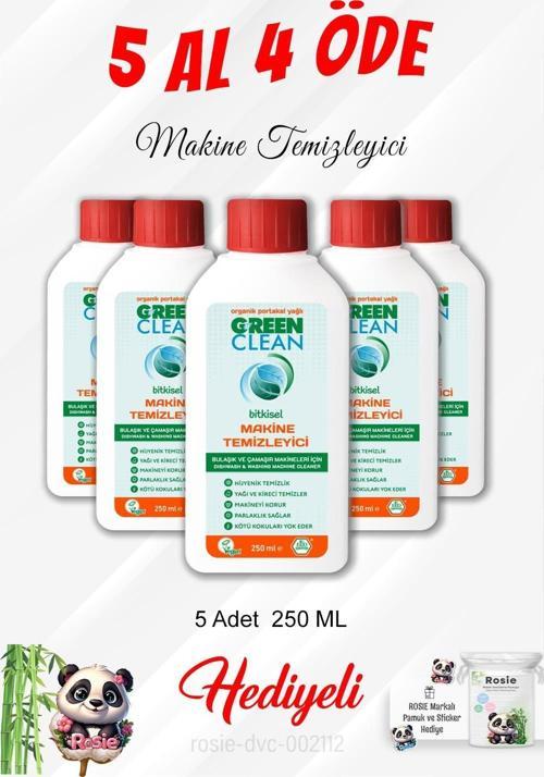250 ML Makine Temizleyici 5 Al 4 Öde ve Rosie Pamuk