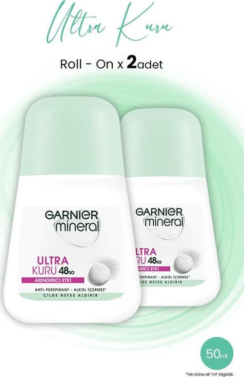 Mineral Ultra Kuru Roll-On 48 Saat x 2 Adet