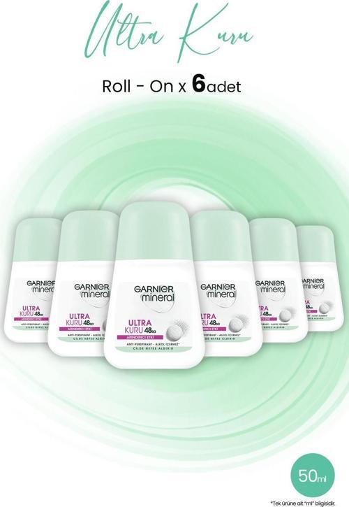 Mineral Ultra Kuru Roll-On 48 Saat x 6 Adet