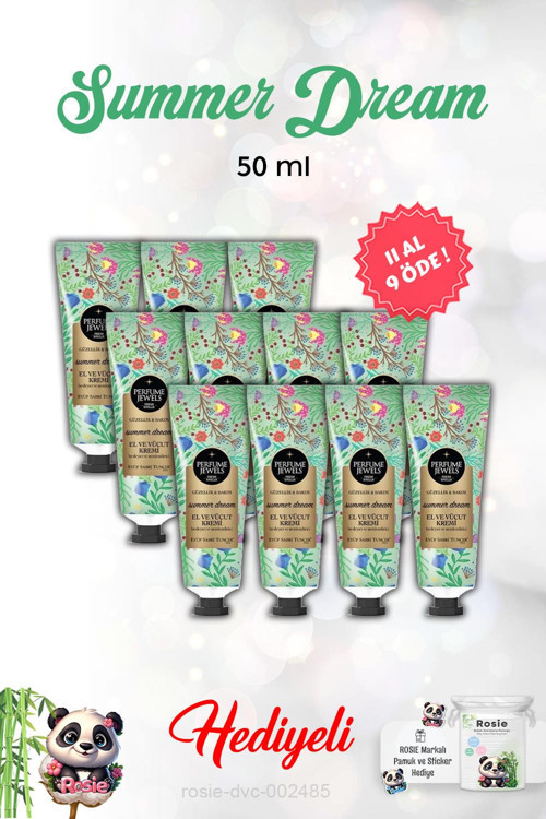 Summer Dream 11 AL 9 ÖDE El Ve Vücut Kremi 50 Ml veRosie