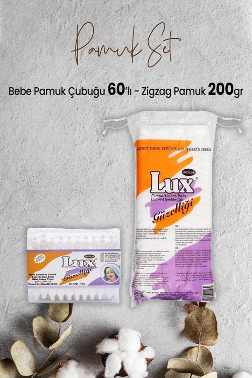 Bebe Pamuk Çubuğu 60' lı ve Zigzag Pamuk 200 gr
