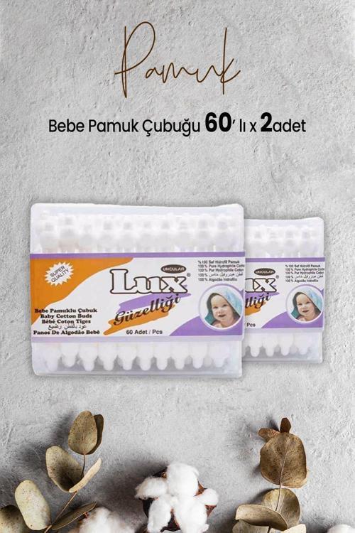 Bebe Pamuk Çubuğu 60' lı x 2 Adet