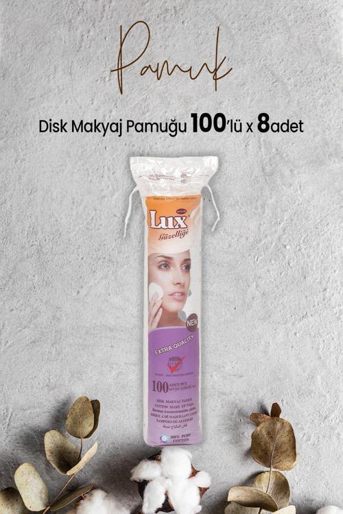 Disk Makyaj Pamuğu 100'lü x 8 Adet