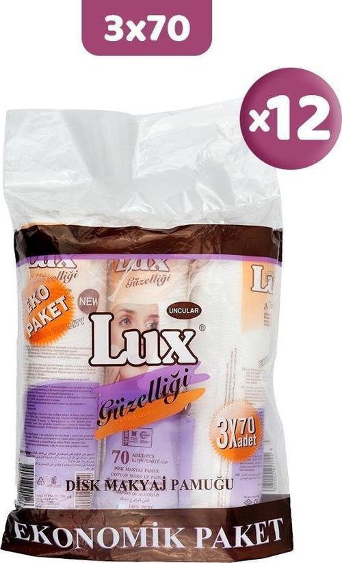 Disk Makyaj Pamuğu 3x70'li (Eko Paket) x 12