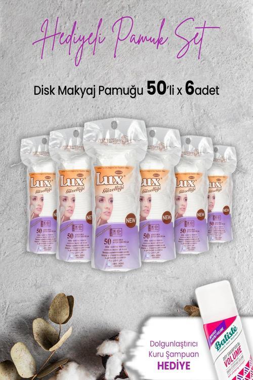Disk Makyaj Pamuğu 50'li x 6 Adet ve Hediyeli