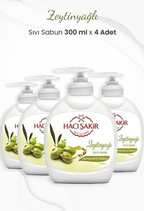 Zeytinyağlı Nemlendirici Sıvı Sabun 300 ml x 4 Adet