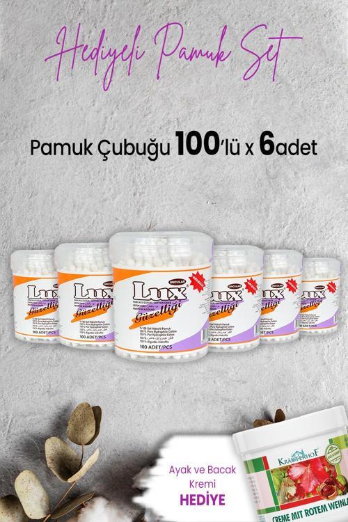 Pamuk Çubuğu 100' lü x 6 Adet ve Hediyeli