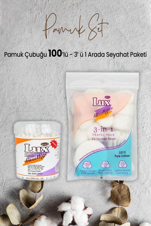 Pamuk Çubuğu 100' lü ve 3' lü Seyahat Paketi