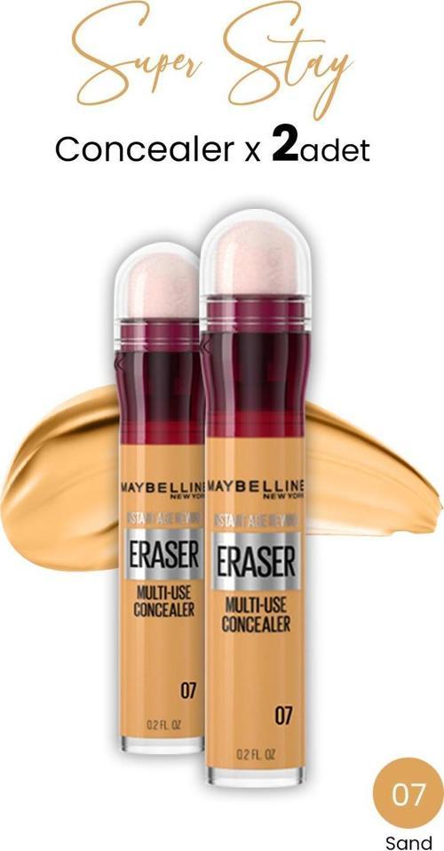 Eraser Multi Use Concealer 07 Sand x 2 adet