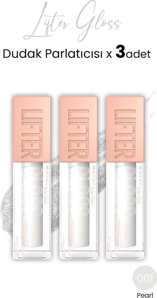 Lifter Gloss Dudak Parlatıcısı 001 Pearl x 3 adet