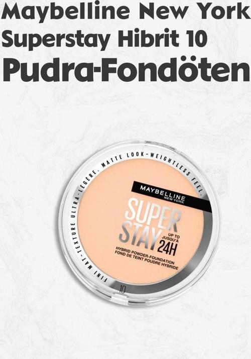 Maybelline Superstay Hibrit Pudra Fondöten - 10