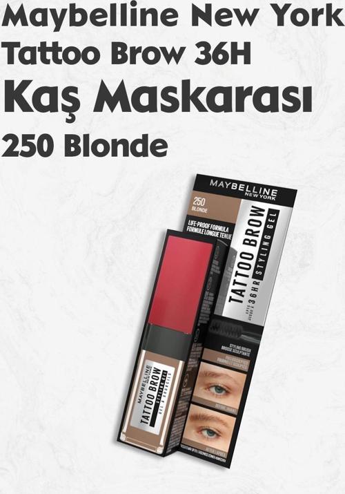 Maybelline Tattoo Brow 36H Kaş Maskarası 250 Blonde