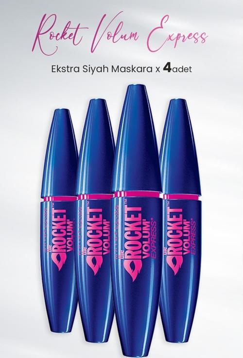 Maskara Rocket Volum Express Ekstra Siyah x 4 Adet
