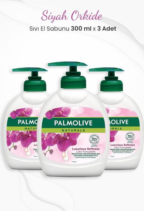 Naturals Siyah Orkide Lüks Yumuşaklık Sıvı Sabun 300 ml x 3 Adet