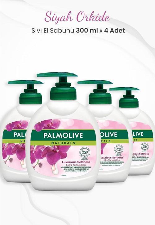 Naturals Siyah Orkide Lüks Yumuşaklık Sıvı Sabun 300 ml x 4 Adet