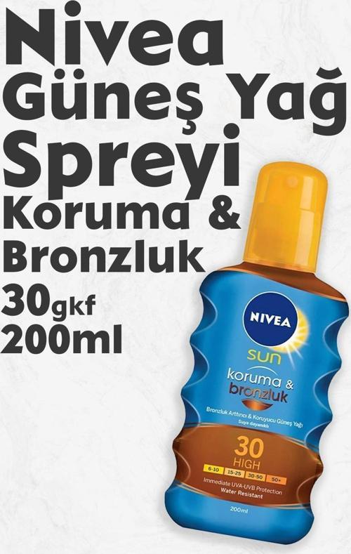 Sun Koruma Ve Bronzluk Güneş Yağı Gkf 30 200 Ml