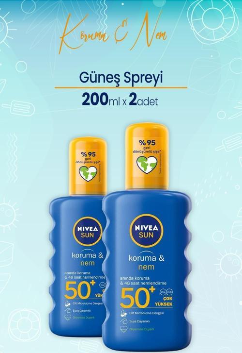 Sun Koruma&Nem Nemlendirici Güneş Spreyi Gkf 50+ 200 Ml x 2 Adet