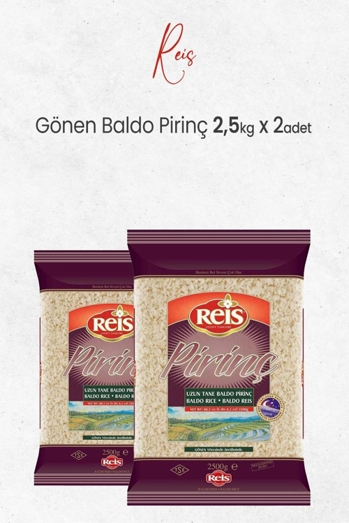 Gönen Baldo Pirinç 2.5 Kg x 2 Adet