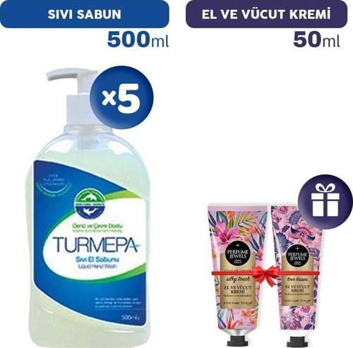 Sıvı Sabun 500 ml x 5, El Kremleri Hediye