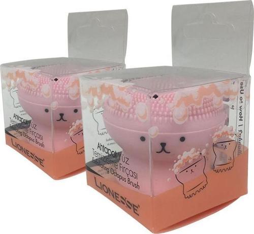 Lionesse Ahtapot Yüz Temizleme Fırçası - Açık Pembe x 2