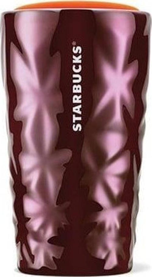 Desenli Seramik Termos Mor 355 ml