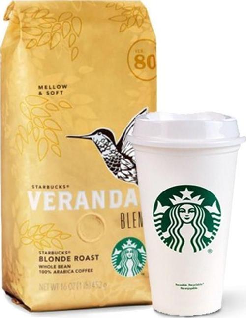 Veranda Arabica 250 gr Çekirdek Kahve + Starbucks Plastik Bardak